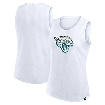 Women's Fanatics White Jacksonville Jaguars Slub Tank Top