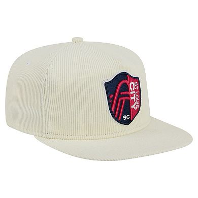 Men's New Era Cream St. Louis City SC 2025 Kickoff Snapback Golfer Hat
