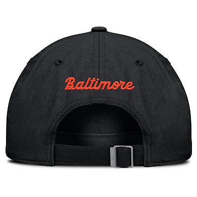 Women's Nike Black Baltimore Orioles Club Adjustable Hat