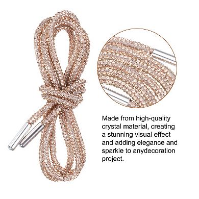 2pcs Rhinestone Shoe Laces 39" Length for Shorts Sneakers