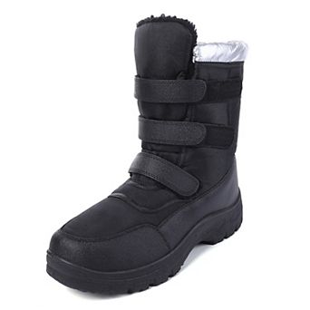 Men's Snow Insulated Waterproof Shoes Warm Line Bootie Non-Slip Outdoor Boot for Winter