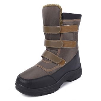 Men's Snow Insulated Waterproof Shoes Warm Line Bootie Non-Slip Outdoor Boot for Winter