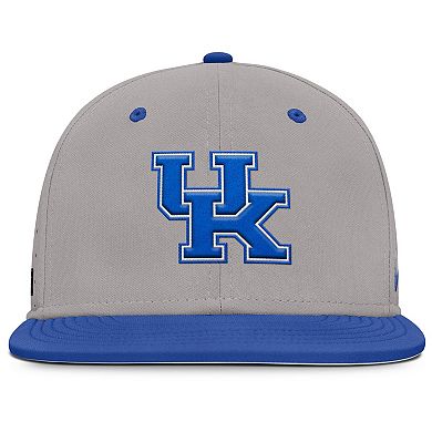 Men's Nike Gray Kentucky Wildcats On-Field Dugout True Performance Fitted Hat