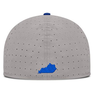 Men's Nike Gray Kentucky Wildcats On-Field Dugout True Performance Fitted Hat