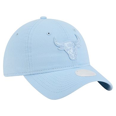 Women's New Era Light Blue Chicago Bulls Colorpack 9TWENTY Adjustable Hat