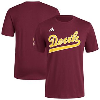 Men's adidas Maroon Arizona State Sun Devils Fresh Wordmark T-Shirt
