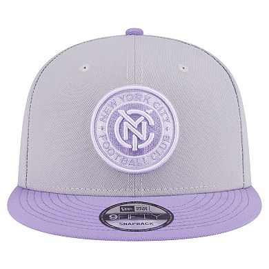 Men's New Era Gray New York City FC Color Pack Two-Tone 9FIFTY Snapback Hat