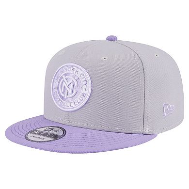 Men's New Era Gray New York City FC Color Pack Two-Tone 9FIFTY Snapback Hat