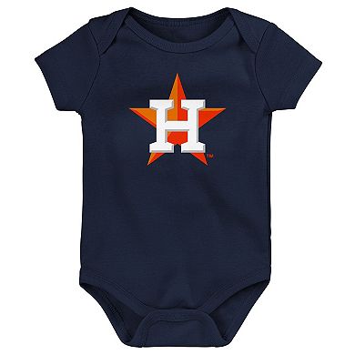 Infant Houston Astros Slide Home Three-Pack Bodysuit Set