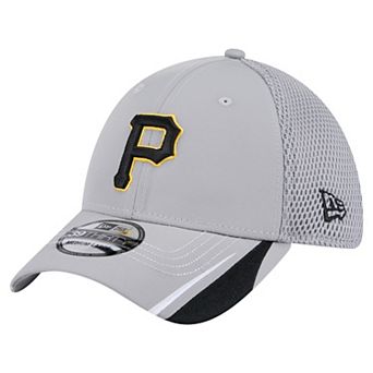 Men's New Era Gray Pittsburgh Pirates Linear 39THIRTY Flex-Fit Hat