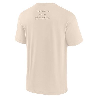 Men's Fanatics Cream Minnesota Wild Elements Weathered Tonal Future Ground T-Shirt