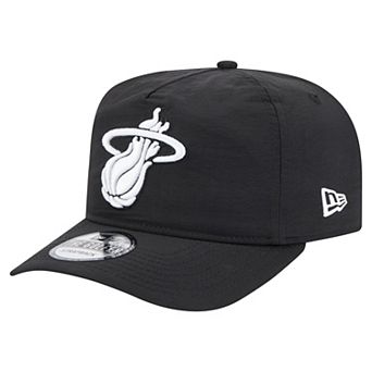 Men's New Era Black Miami Heat Injection Everyday Golfer Adjustable Hat