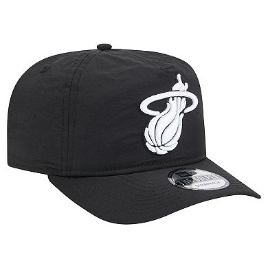 Men's New Era Black Miami Heat Injection Everyday Golfer Adjustable Hat