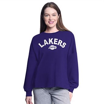 Women's G-III 4Her by Carl Banks Purple Los Angeles Lakers Athletic Pullover Sweatshirt
