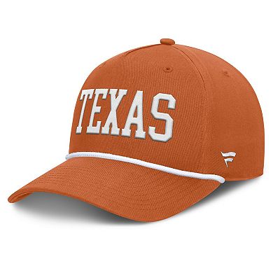 Men's Fanatics Texas Orange Texas Longhorns Foul Ball Rope Adjustable Hat