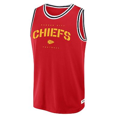 Men's Fanatics Red Kansas City Chiefs Elements Future Ground Jersey Tank Top