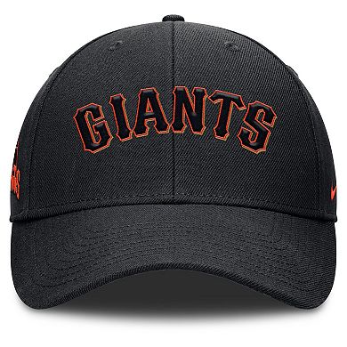 Men's Nike Black San Francisco Giants Rise Gaberdine Adjustable Hat