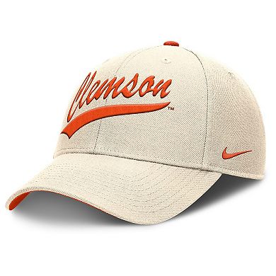 Men's Nike Natural Clemson Tigers Primetime Rise Adjustable Hat