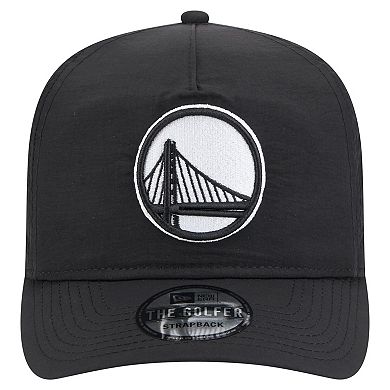 Men's New Era Black Golden State Warriors Injection Everyday Golfer Adjustable Hat
