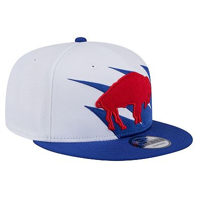 Men's New Era Royal Buffalo Bills Throwback Jagged 9FiFTY Snapback Hat