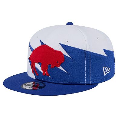 Men's New Era Royal Buffalo Bills Throwback Jagged 9FiFTY Snapback Hat