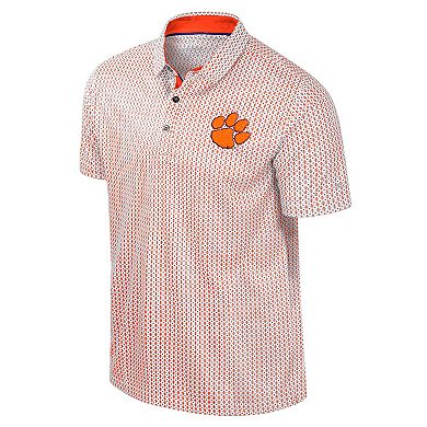 Men's Colosseum Orange Clemson Tigers Big & Tall Marty Rival Polo