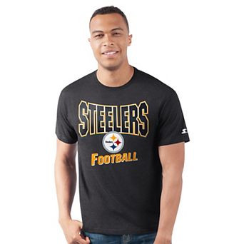 Men's Starter Black Pittsburgh Steelers Prime Time T-Shirt