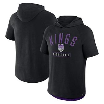 Men's Fanatics Black Sacramento Kings Pass Legend Hooded T-Shirt