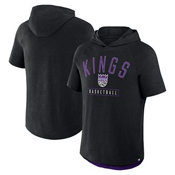 Men's Fanatics Black Sacramento Kings Pass Legend Hooded T-Shirt