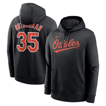 Men's Nike Adley Rutschman Black Baltimore Orioles Player Name & Number Club Pullover Hoodie