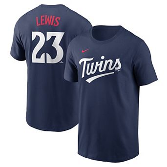Men's Nike Royce Lewis Navy Minnesota Twins Fuse Name & Number T-Shirt