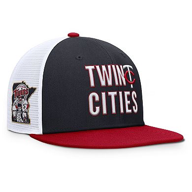 Men's Nike Navy Minnesota Twins Pro Trucker Snapback Hat