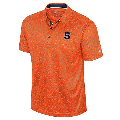 Men's Colosseum Orange Syracuse Orange Sublimated Golf Polo