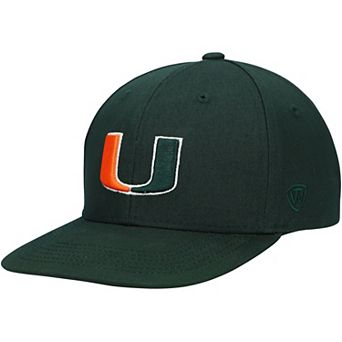 Youth Top of the World Green Miami Hurricanes Victory Stretch-Snap Adjustable Hat