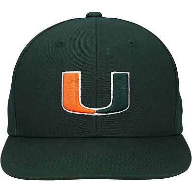 Youth Top of the World Green Miami Hurricanes Victory Stretch-Snap Adjustable Hat