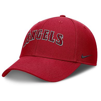 Men's Nike Red Los Angeles Angels Rise Gaberdine Adjustable Hat