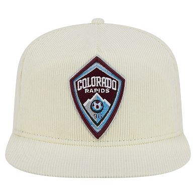 Men's New Era Cream Colorado Rapids 2025 Kickoff Snapback Golfer Hat