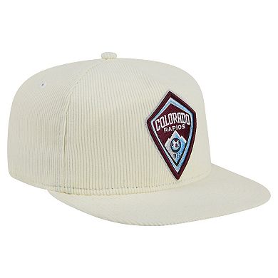 Men's New Era Cream Colorado Rapids 2025 Kickoff Snapback Golfer Hat