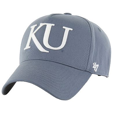 Men's '47 Gray Kansas Jayhawks Foundation Offside Adjustable Hat