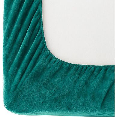 Elegant Comfort Luxurious Warm and Cozy 4-Piece Velvet Plush Fleece Bed Sheet Set