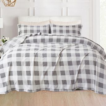 Elegant Comfort Luxurious Warm and Cozy 4 pc Velvet Plush Fleece Bed Sheet Set