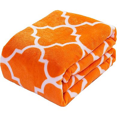 Elegant Comfort Holiday Velvet Plush Blanket Throw 50 X 60 Inch
