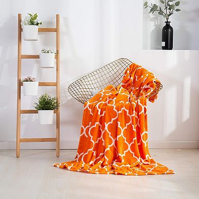 Elegant Comfort Holiday Velvet Plush Blanket Throw 50 X 60 Inch
