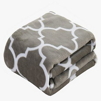 Elegant Comfort Holiday Velvet Plush Blanket Throw 50 X 60 Inch