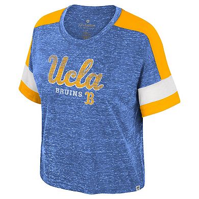 Women's Colosseum Blue UCLA Bruins Color Block Scoop Neck T-Shirt
