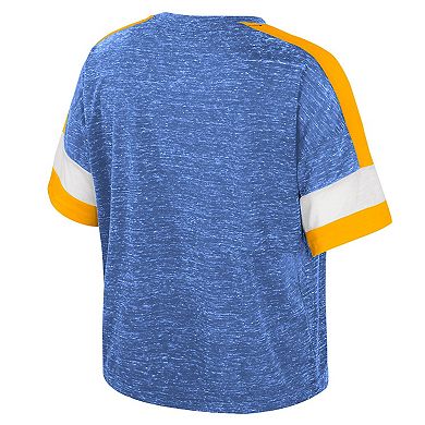 Women's Colosseum Blue UCLA Bruins Color Block Scoop Neck T-Shirt