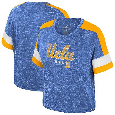 Women's Colosseum Blue UCLA Bruins Color Block Scoop Neck T-Shirt