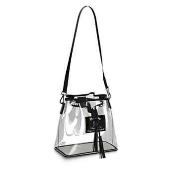 WEAR by Erin Andrews Miami Marlins Clear Stadium Bucket Purse
