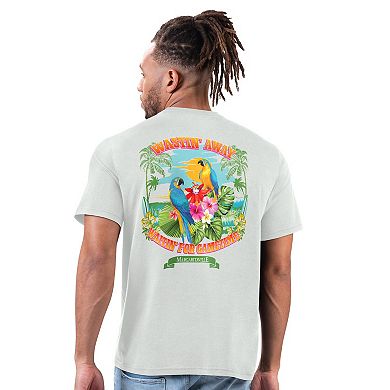 Men's Margaritaville Gray New Orleans Saints Wastin' Away T-Shirt