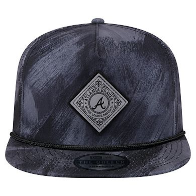 Men's New Era Navy Atlanta Braves Printed Golfer Snapback Hat